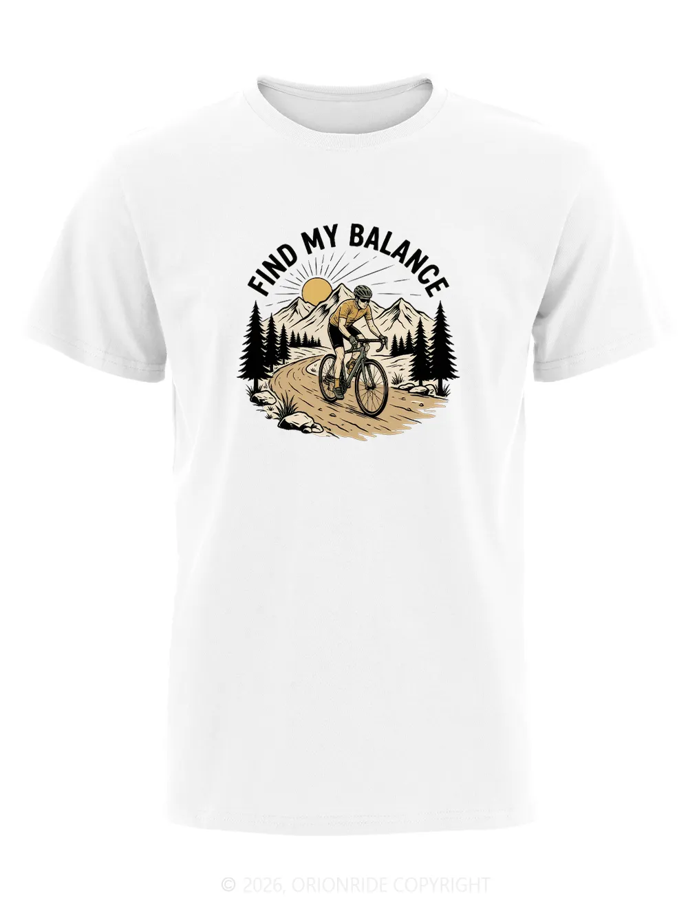 Orionride Find My Balance Short Sleeves Bike T-Shirt sold by Orionride product image thumbnail 5