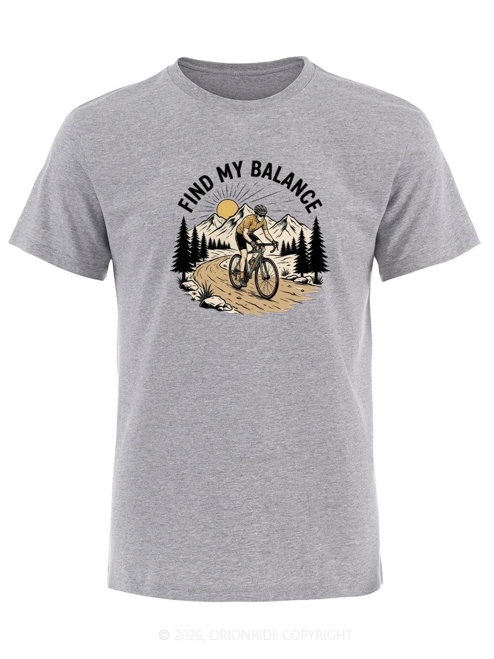 Orionride Find My Balance Short Sleeves Bike T-Shirt sold by Orionride product image thumbnail 4