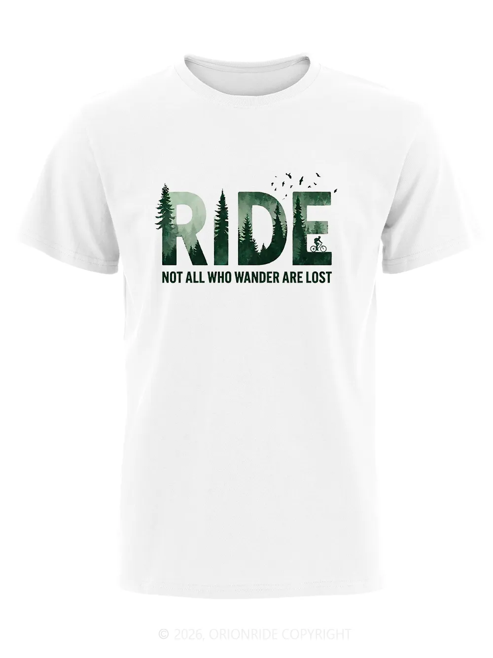 Orionride Forest Silhouette Short Sleeves Bike T-Shirt sold by Orionride