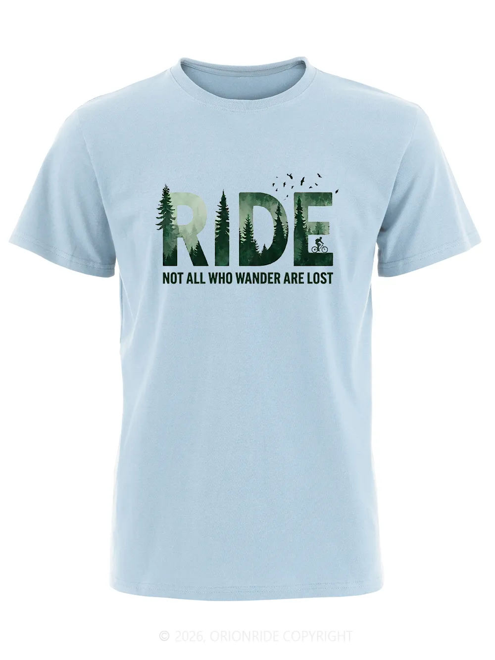Orionride Forest Silhouette Short Sleeves Bike T-Shirt sold by Orionride product image thumbnail 4