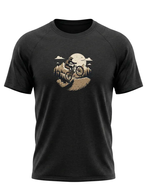 Orionride Flying Over Mountains Short Sleeves Quick-Dry Training T-Shirt made by Orionride