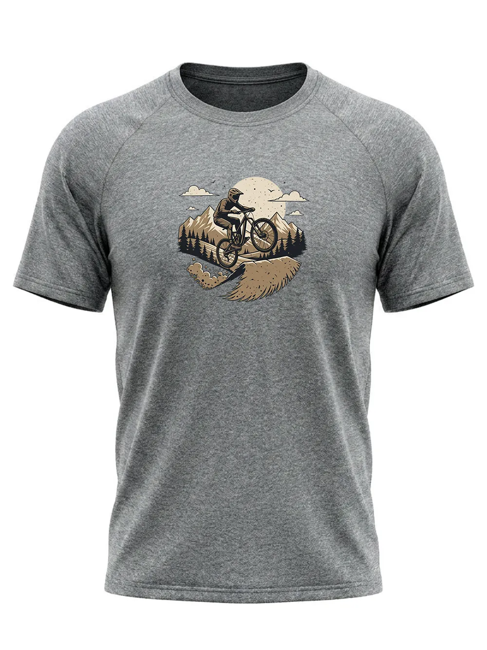 Orionride Flying Over Mountains Short Sleeves Quick-Dry Training T-Shirt sold by Orionride product image thumbnail 2
