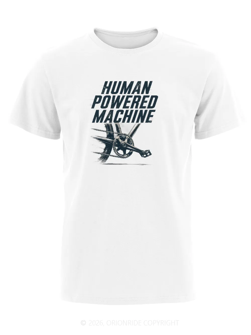 Orionride Human-Powered Machine Short Sleeves Bike T-Shirt sold by Orionride product image thumbnail 3