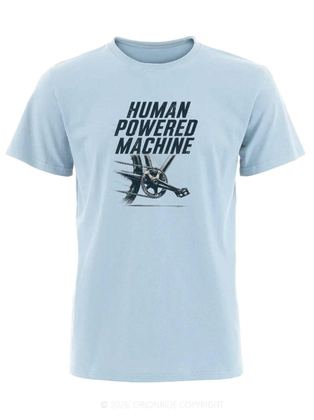 Orionride Human-Powered Machine Short Sleeves Bike T-Shirt sold by Orionride product image thumbnail 4