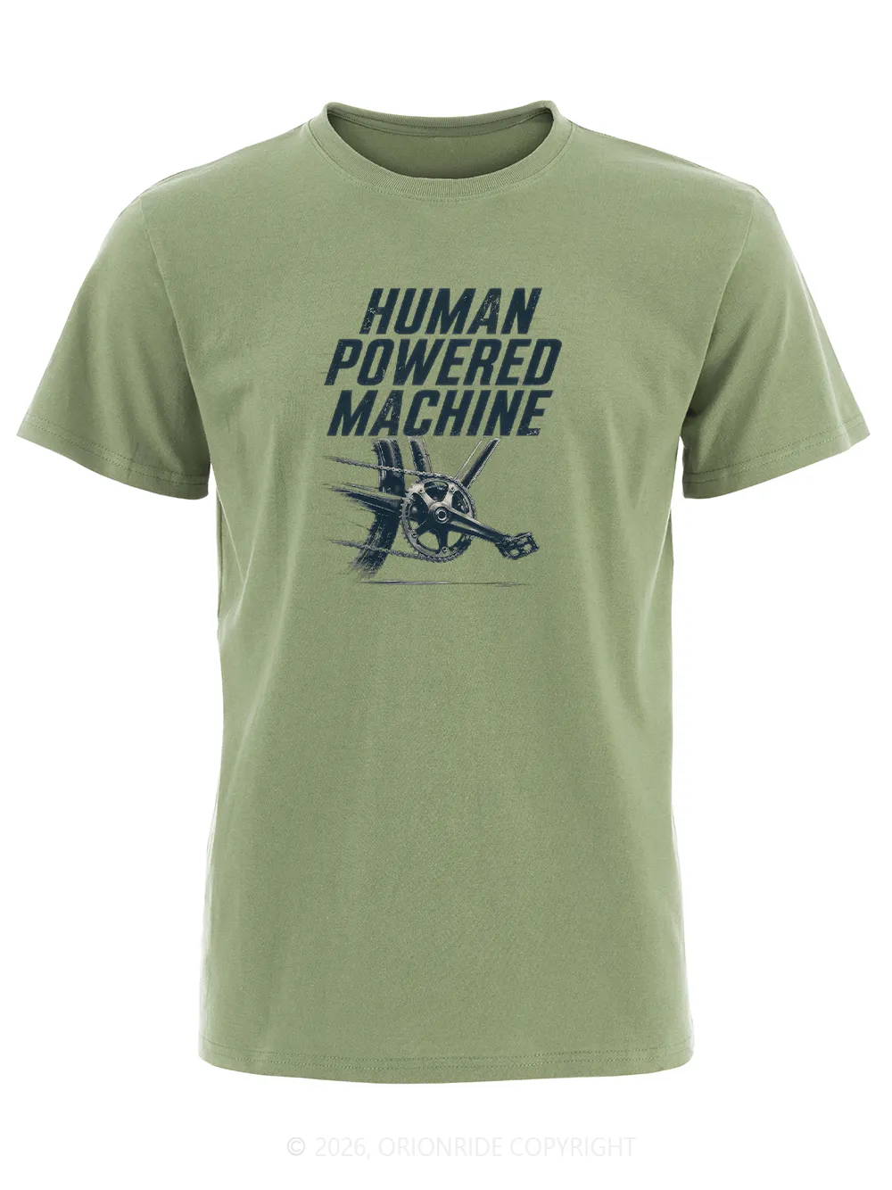 Orionride Human-Powered Machine Short Sleeves Bike T-Shirt sold by Orionride product image thumbnail 2