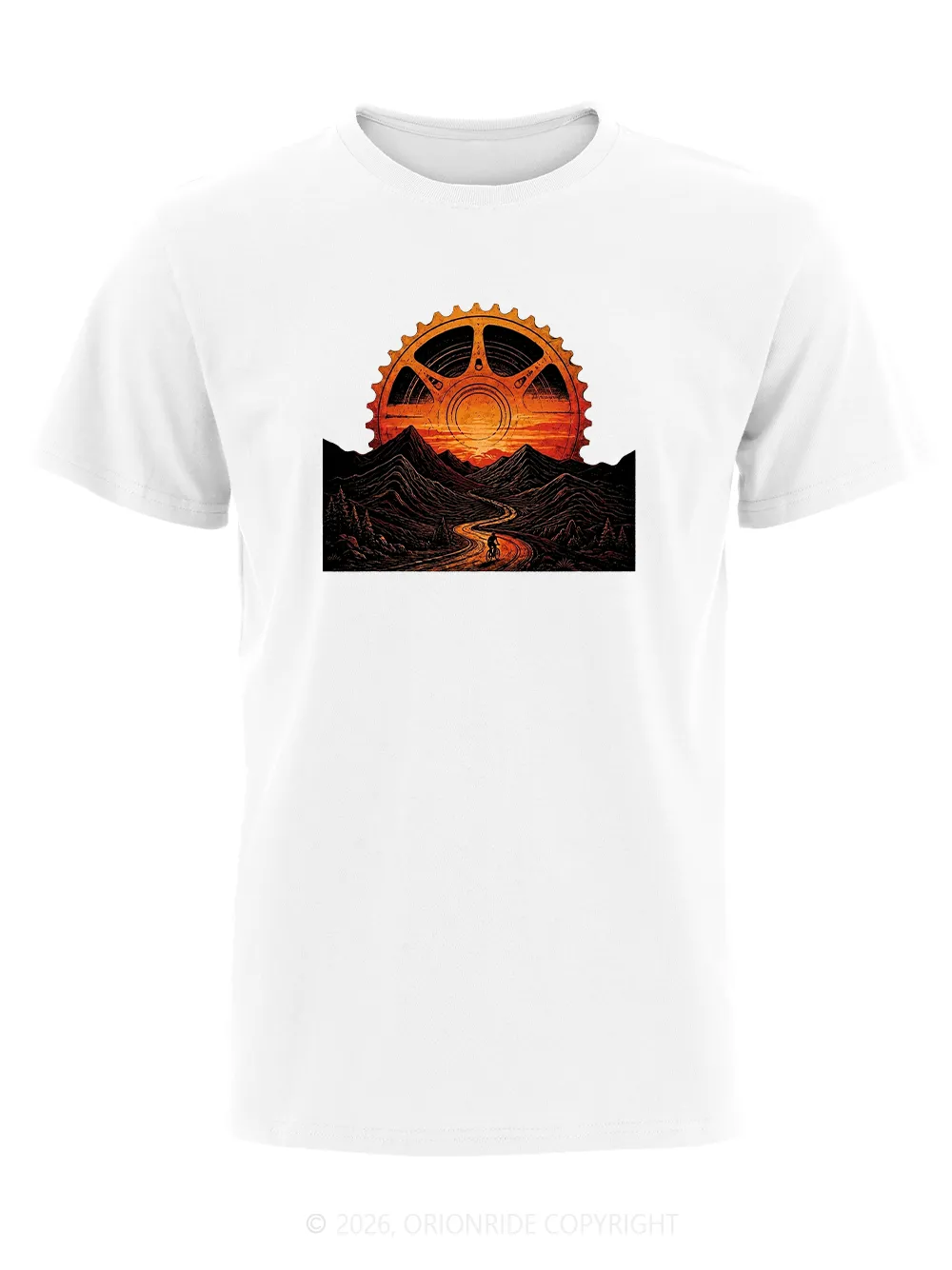 Orionride Gear Sunset Short Sleeves Bike T-Shirt sold by Orionride product image thumbnail 5