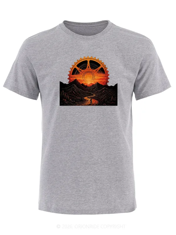 Orionride Gear Sunset Short Sleeves Bike T-Shirt made by Orionride