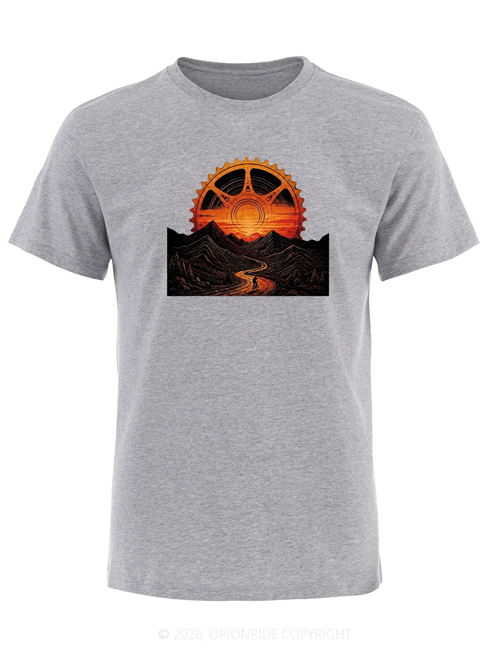 Orionride Gear Sunset Short Sleeves Bike T-Shirt sold by Orionride