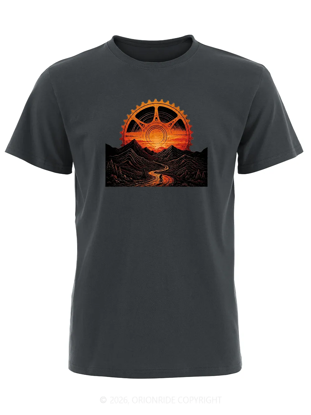 Orionride Gear Sunset Short Sleeves Bike T-Shirt sold by Orionride product image thumbnail 2