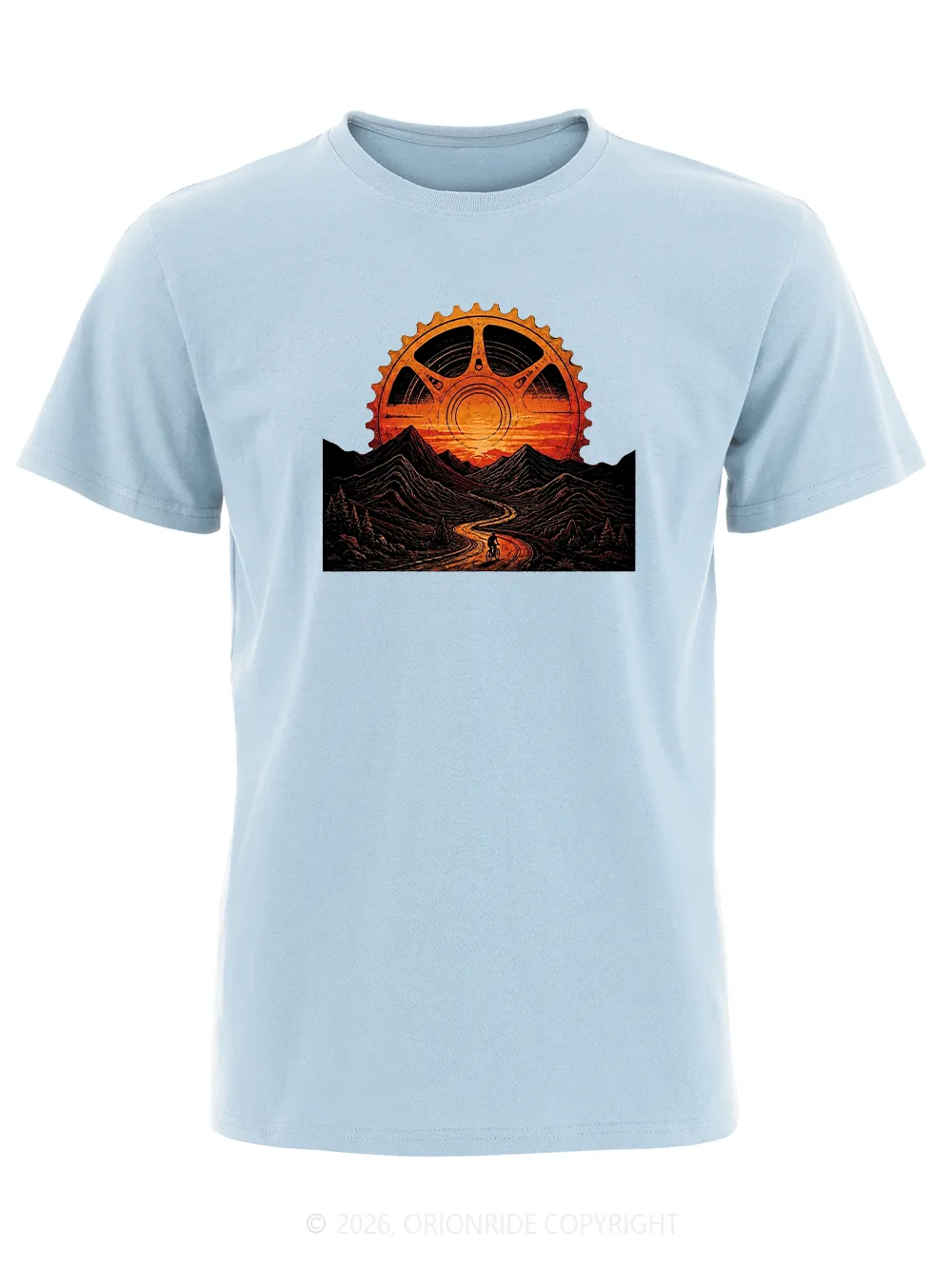 Orionride Gear Sunset Short Sleeves Bike T-Shirt sold by Orionride product image thumbnail 4