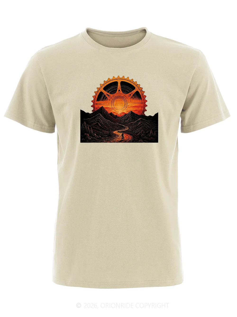 Orionride Gear Sunset Short Sleeves Bike T-Shirt sold by Orionride product image thumbnail 3
