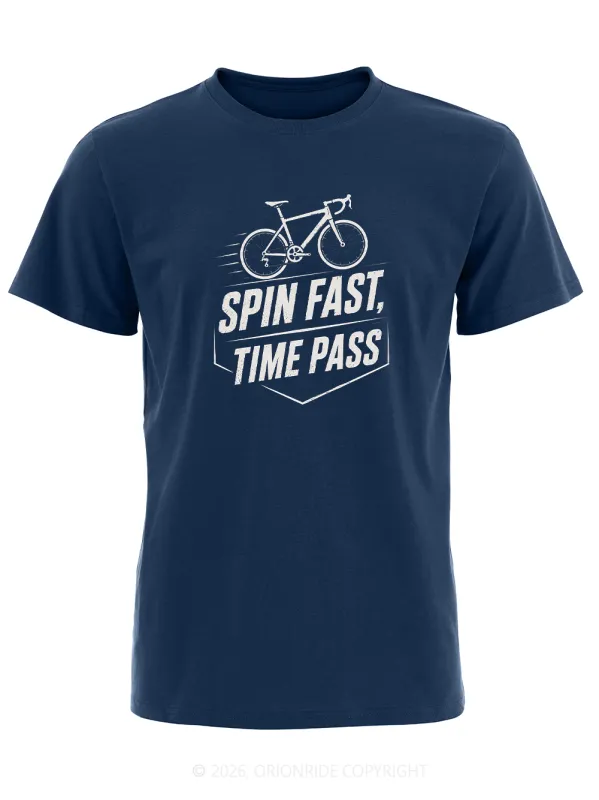 Orionride Spin Fast Time Pass Short Sleeves Bike T-Shirt made by Orionride