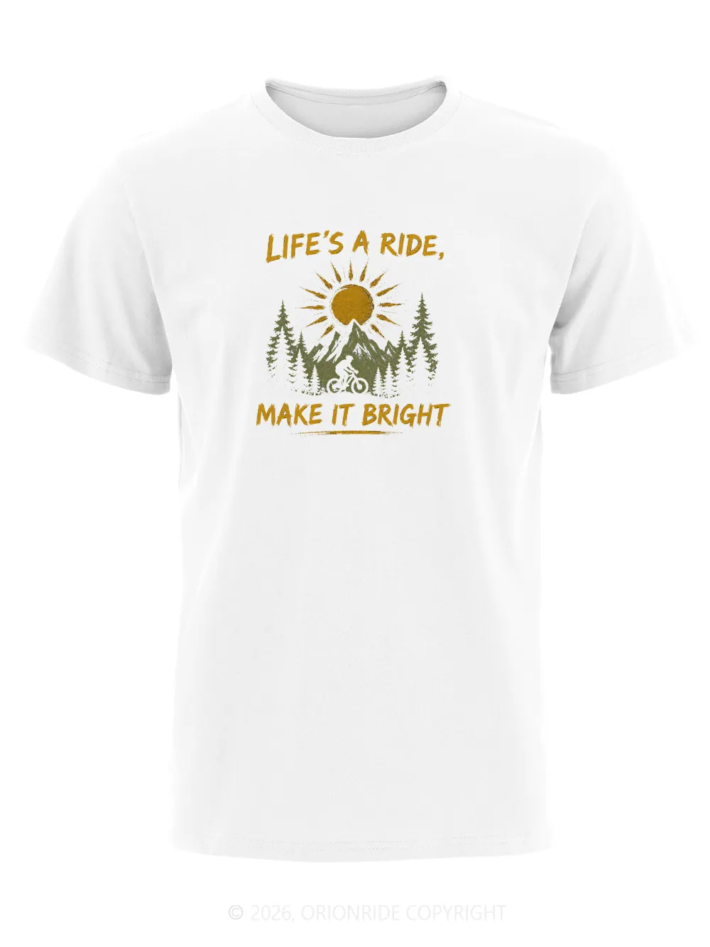 Orionride Make It Bright Short Sleeves Bike T-Shirt sold by Orionride product image thumbnail 2