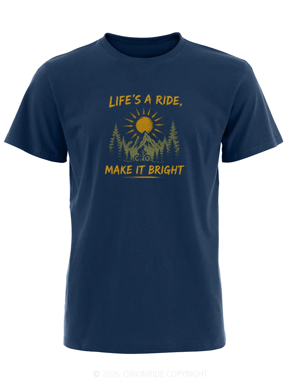 Orionride Make It Bright Short Sleeves Bike T-Shirt sold by Orionride product image thumbnail 3