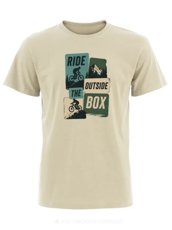 Orionride Ride Outside The Box Short Sleeves Bike T-Shirt made by Orionride