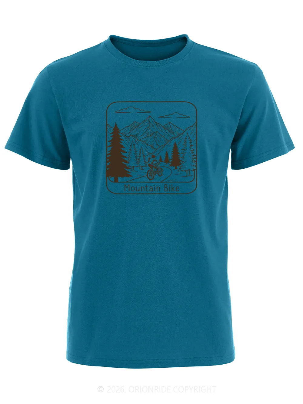 Orionride Undulating Peaks Short Sleeves Bike T-Shirt sold by Orionride product image thumbnail 3
