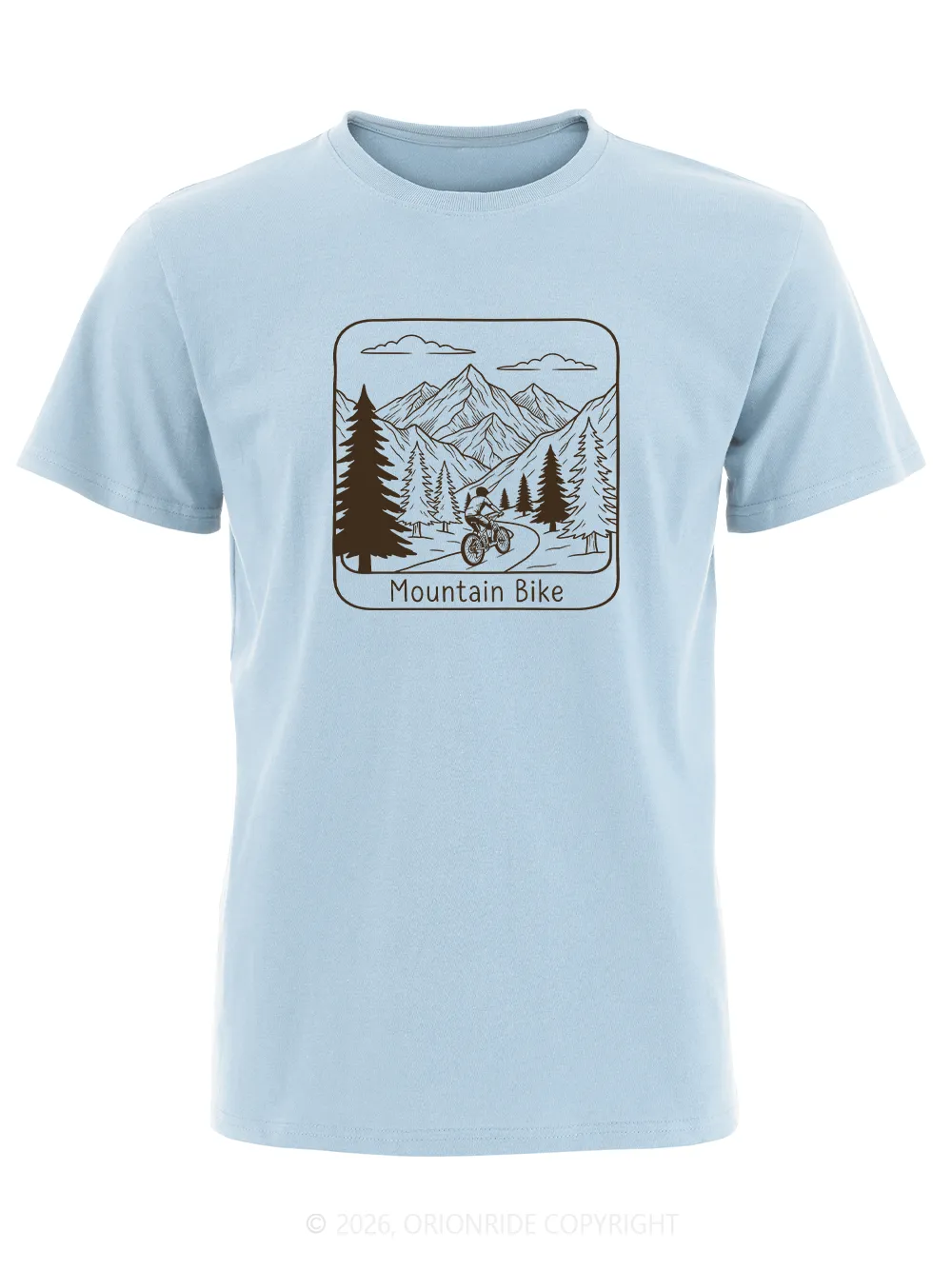 Orionride Undulating Peaks Short Sleeves Bike T-Shirt sold by Orionride product image thumbnail 2