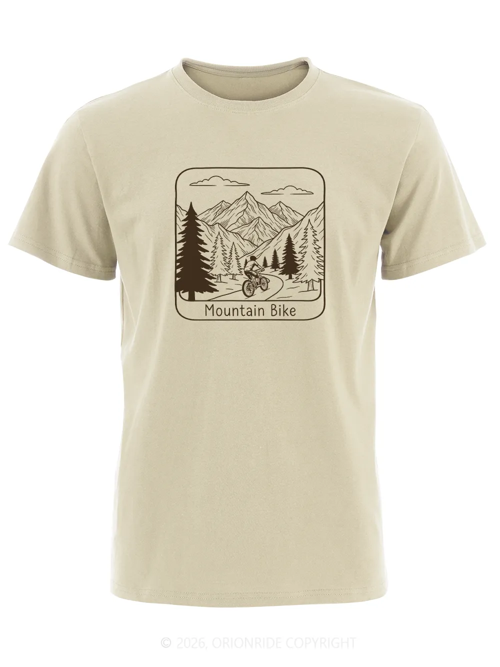 Orionride Undulating Peaks Short Sleeves Bike T-Shirt sold by Orionride