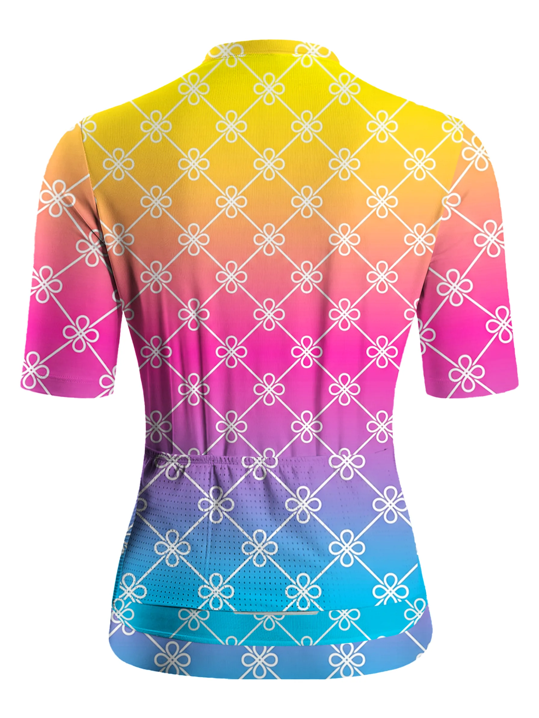 Orionride Rainbow Gradient Short Sleeves Women's Jersey sold by Orionride product image thumbnail 3