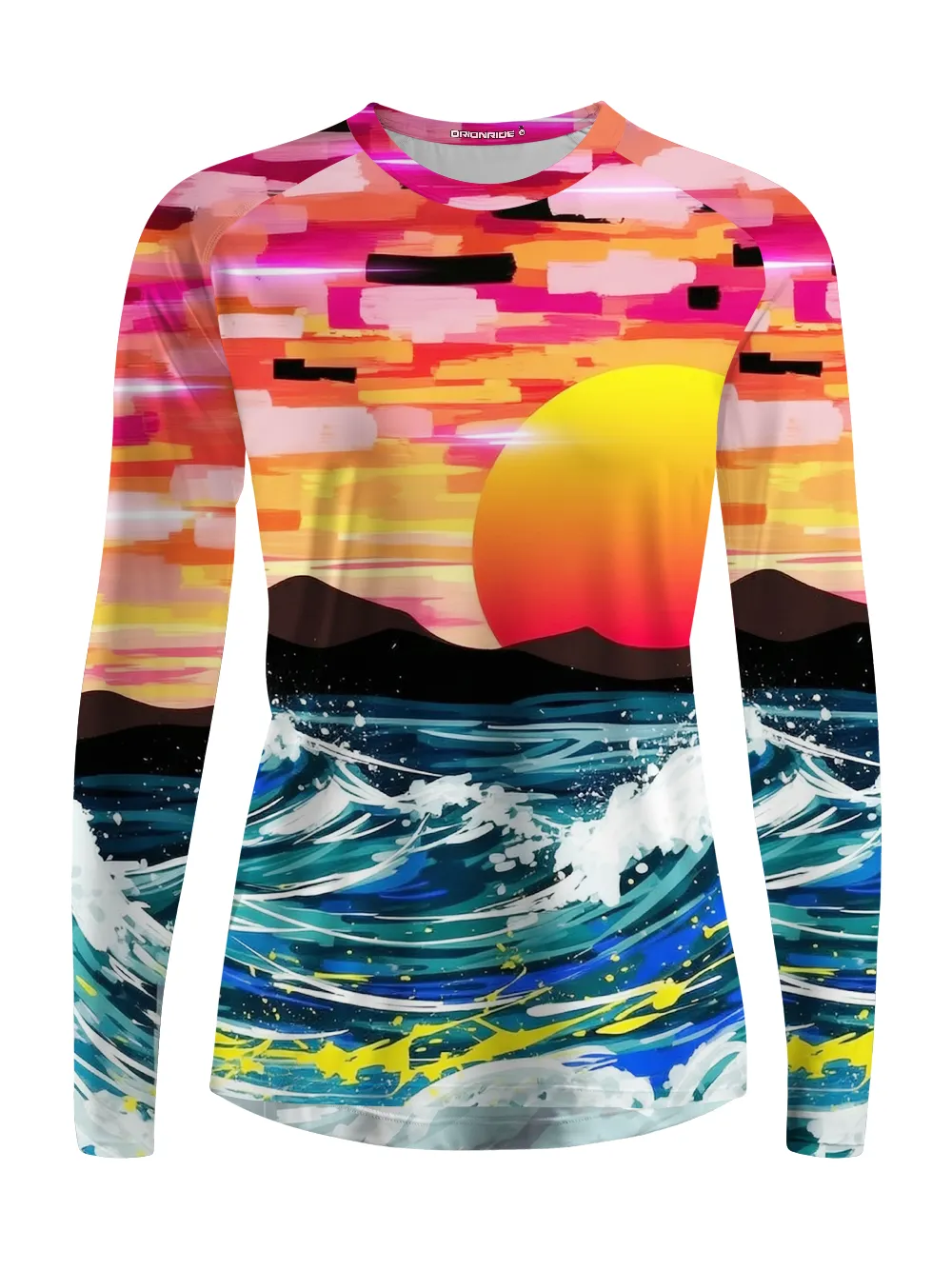 Orionride Sea Rising Sun Women's Quick Dry Downhill Jersey sold by Orionride product image thumbnail 2