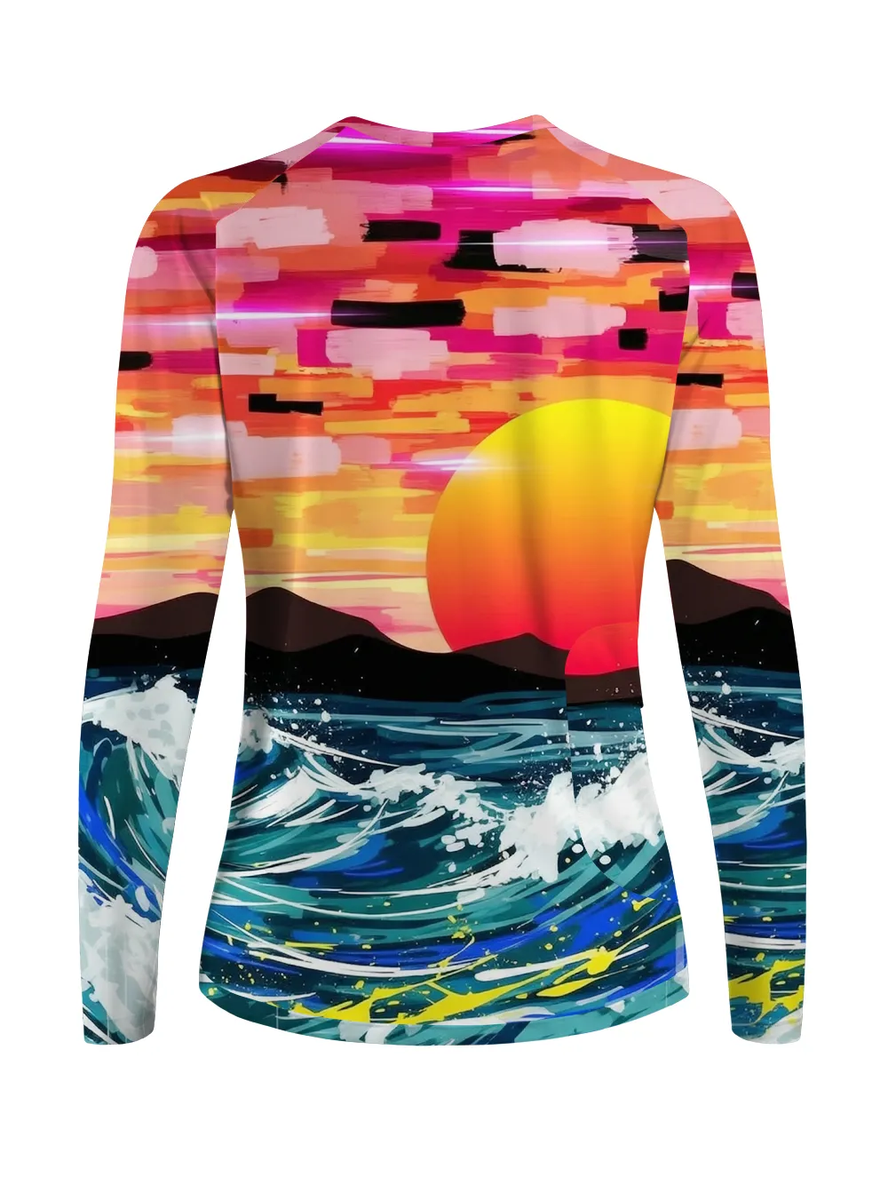 Orionride Sea Rising Sun Women's Quick Dry Downhill Jersey sold by Orionride product image thumbnail 3