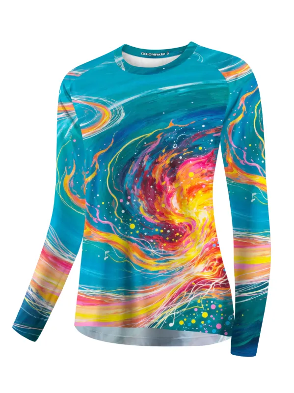 Orionride Energy Vortex Women's Quick Dry Downhill Jersey made by Orionride
