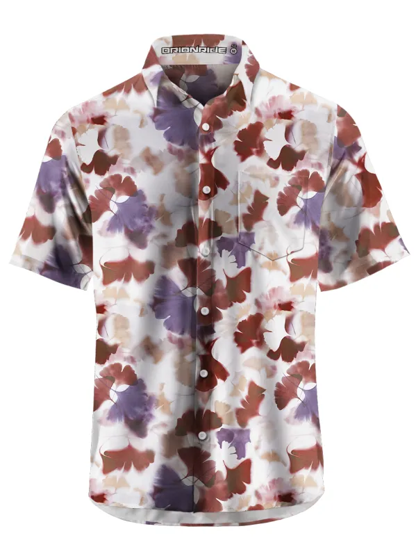 Orionride Ink Wash Zipper Pockets Ultra Lightweight Short Sleeves Gravel Shirt made by Orionride