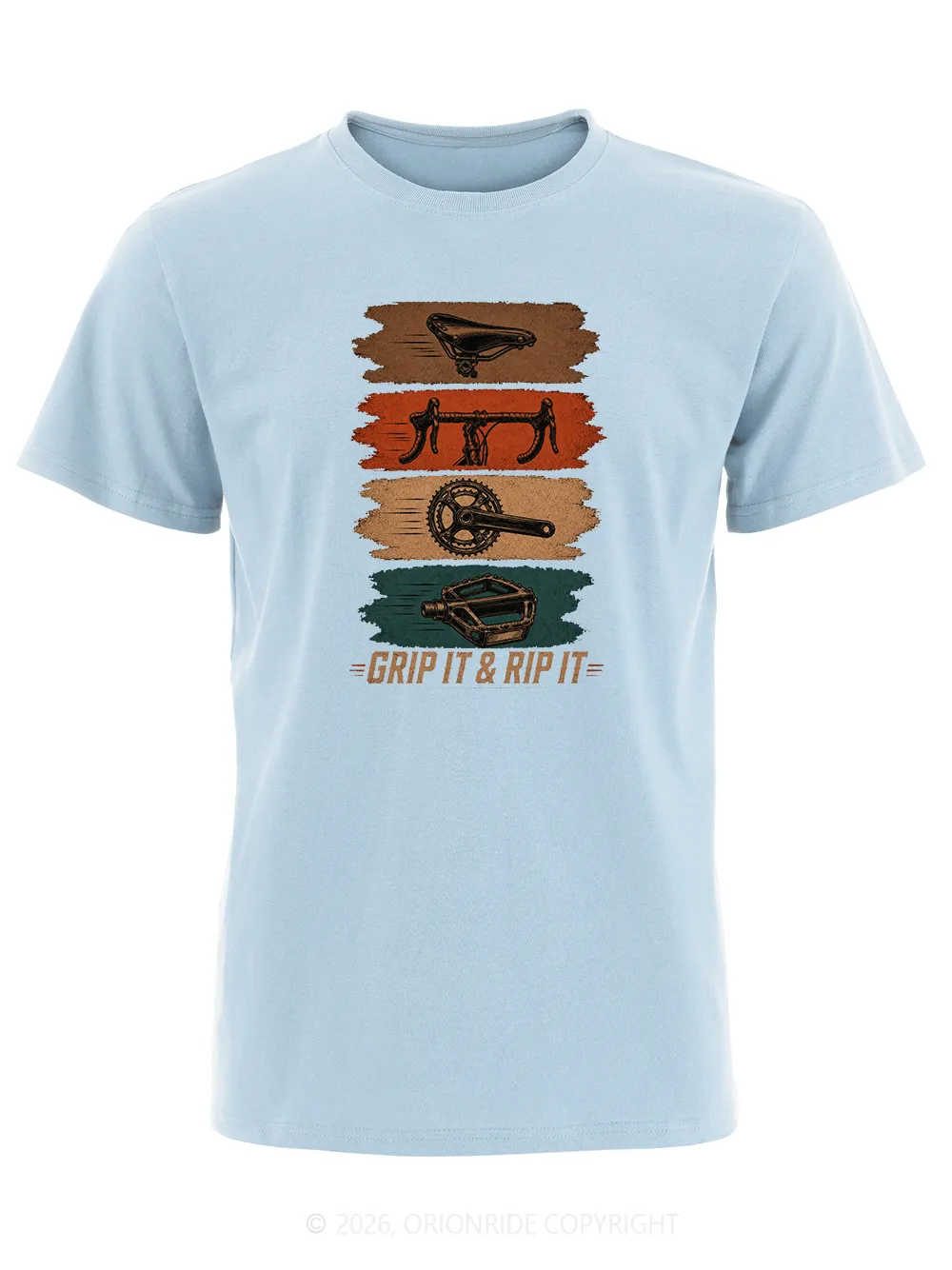 Orionride Parts Color Blocks Short Sleeves Bike T-Shirt sold by Orionride product image thumbnail 5