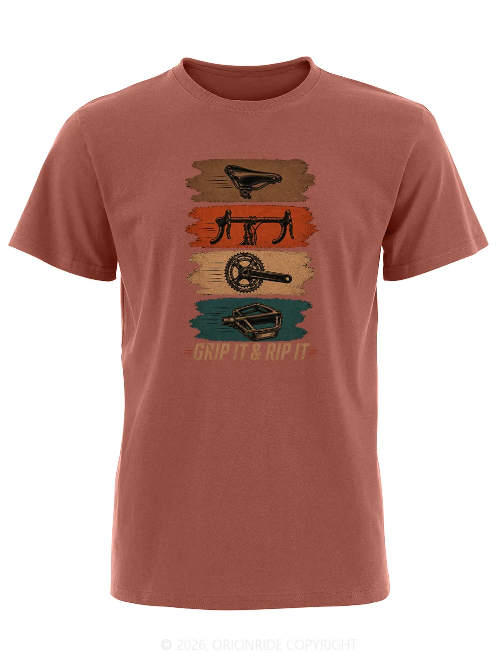 Orionride Parts Color Blocks Short Sleeves Bike T-Shirt sold by Orionride product image thumbnail 2