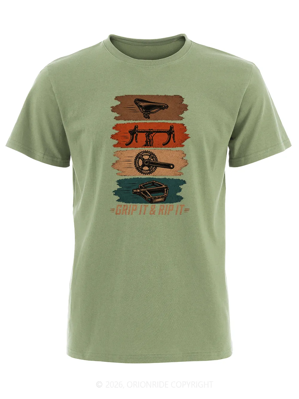 Orionride Parts Color Blocks Short Sleeves Bike T-Shirt sold by Orionride