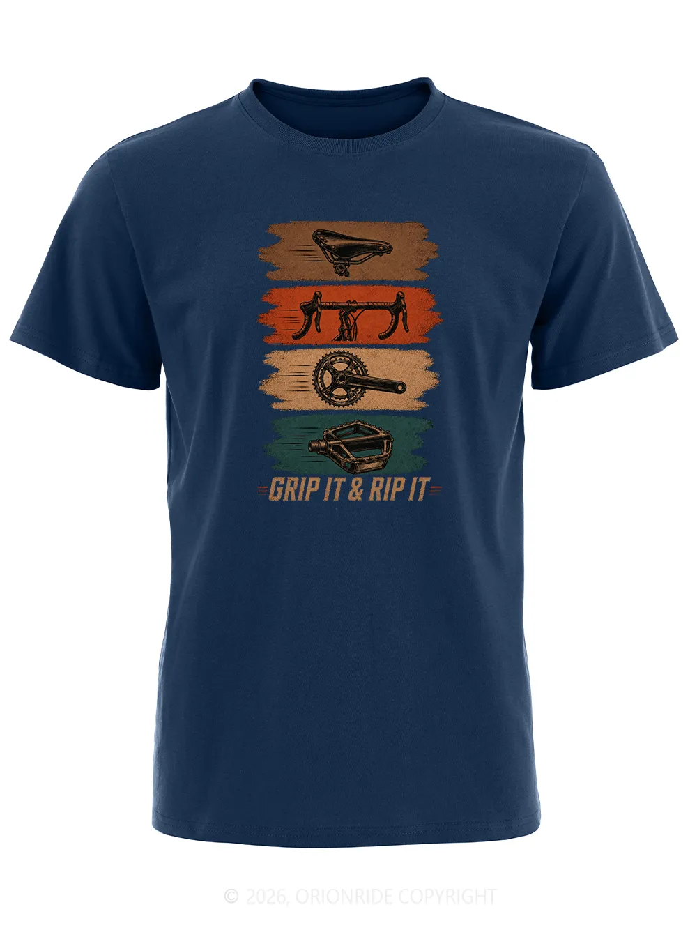 Orionride Parts Color Blocks Short Sleeves Bike T-Shirt sold by Orionride product image thumbnail 4
