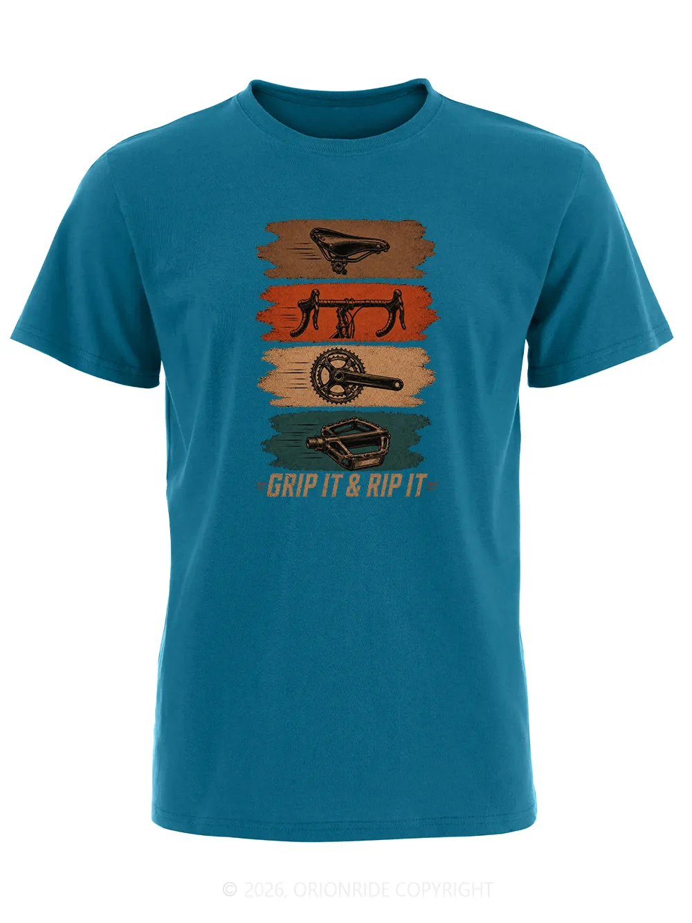 Orionride Parts Color Blocks Short Sleeves Bike T-Shirt sold by Orionride product image thumbnail 3