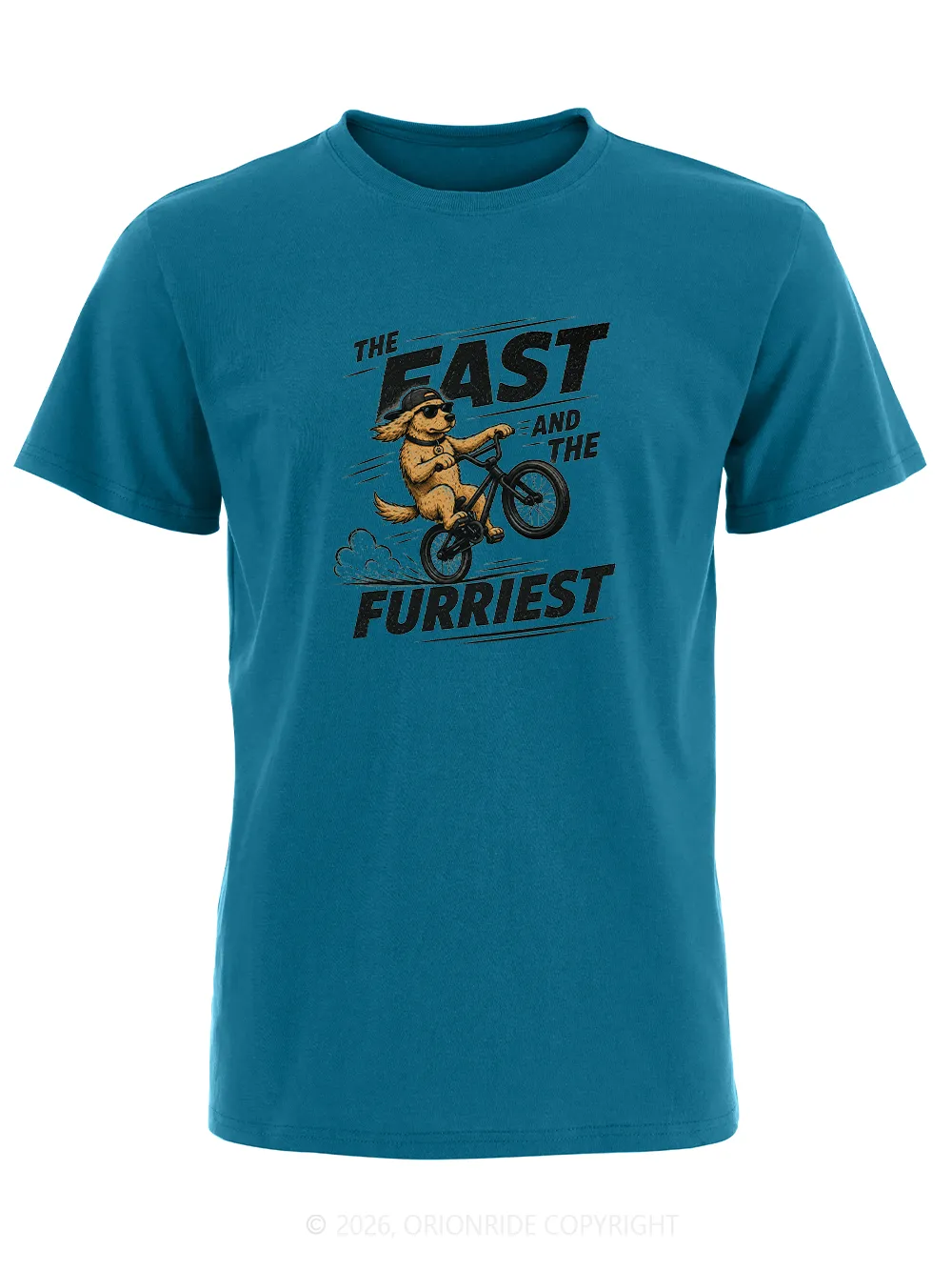 Orionride The Fast And The Furriest Short Sleeves Bike T-Shirt sold by Orionride