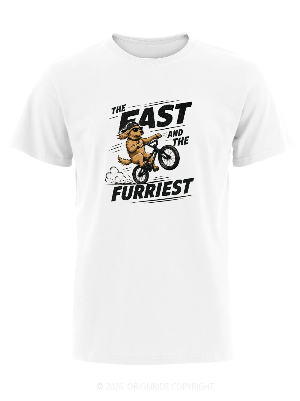 Orionride The Fast And The Furriest Short Sleeves Bike T-Shirt sold by Orionride product image thumbnail 5