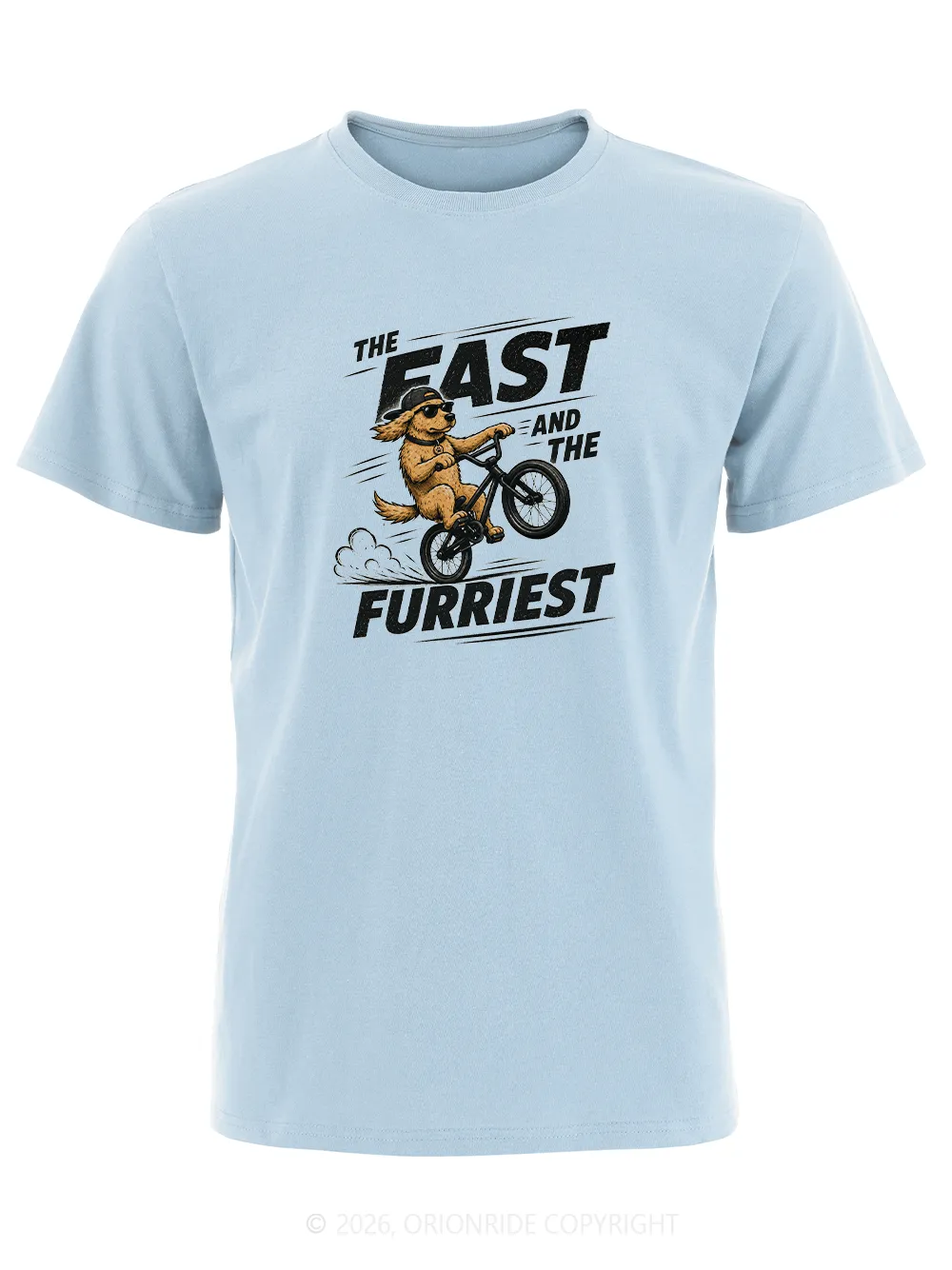 Orionride The Fast And The Furriest Short Sleeves Bike T-Shirt sold by Orionride product image thumbnail 2