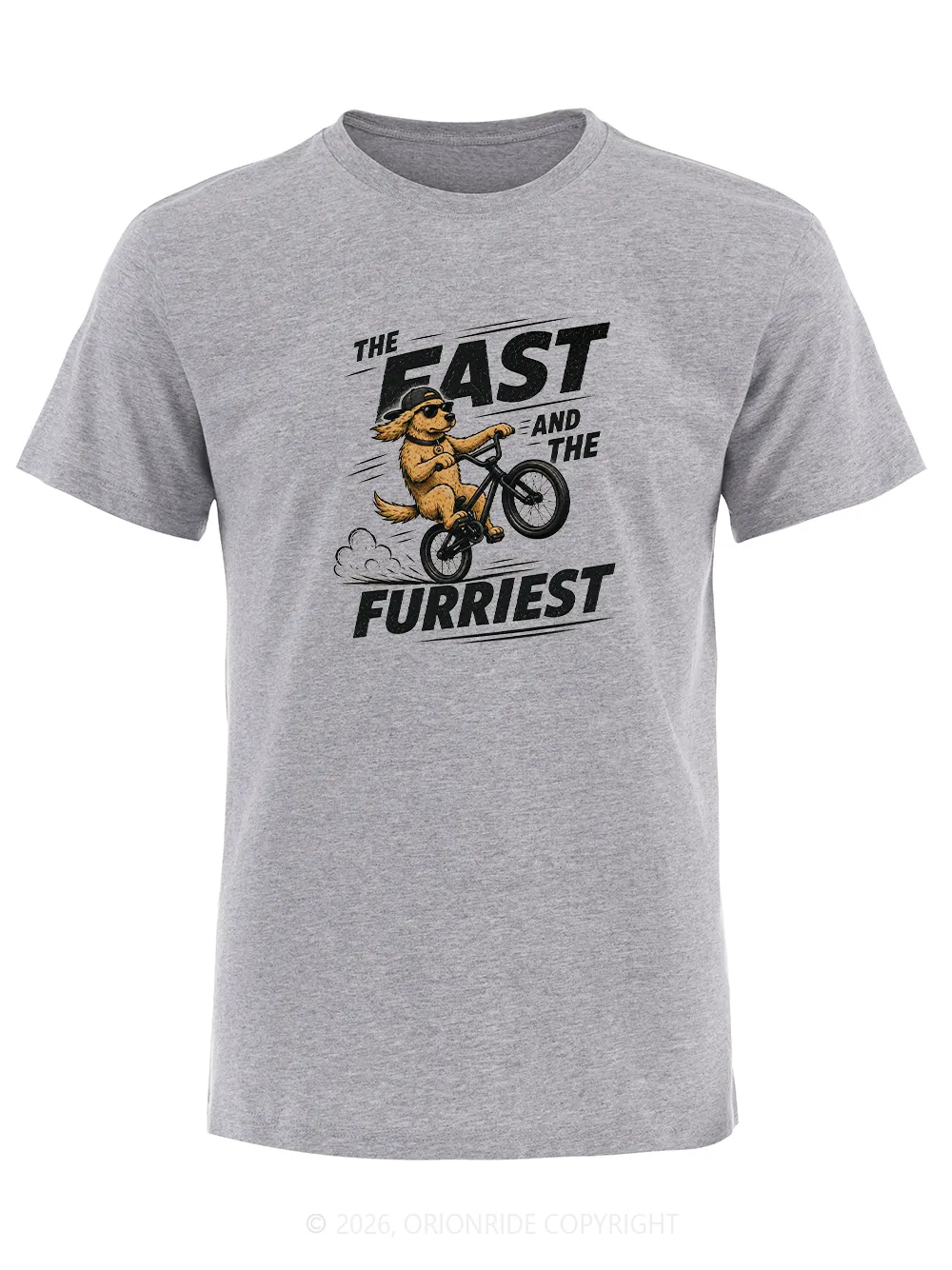 Orionride The Fast And The Furriest Short Sleeves Bike T-Shirt sold by Orionride product image thumbnail 3