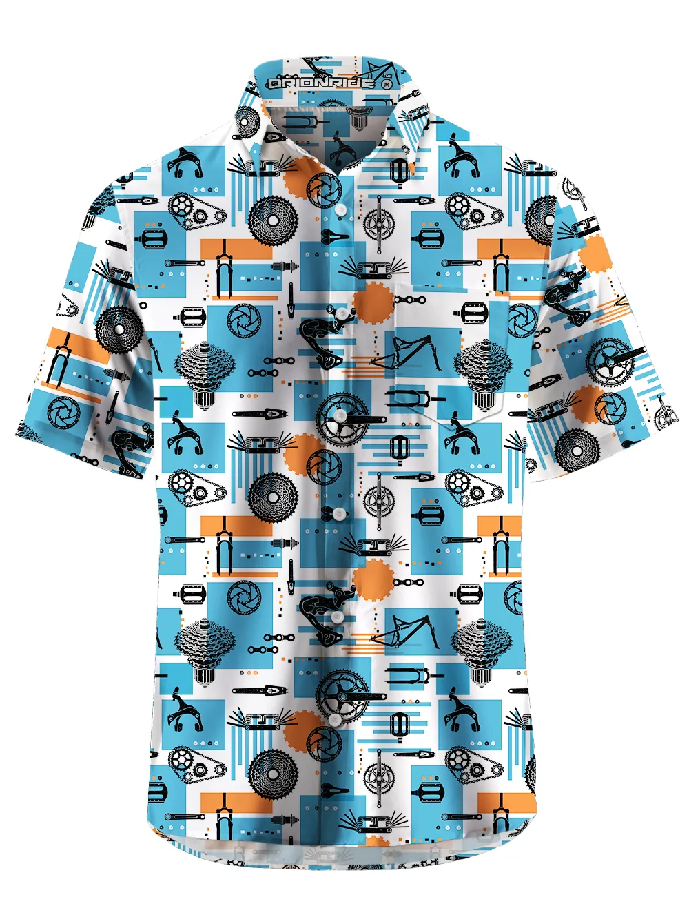 Orionride Key Components Zipper Pockets Ultra Lightweight Short Sleeves Gravel Shirt sold by Orionride