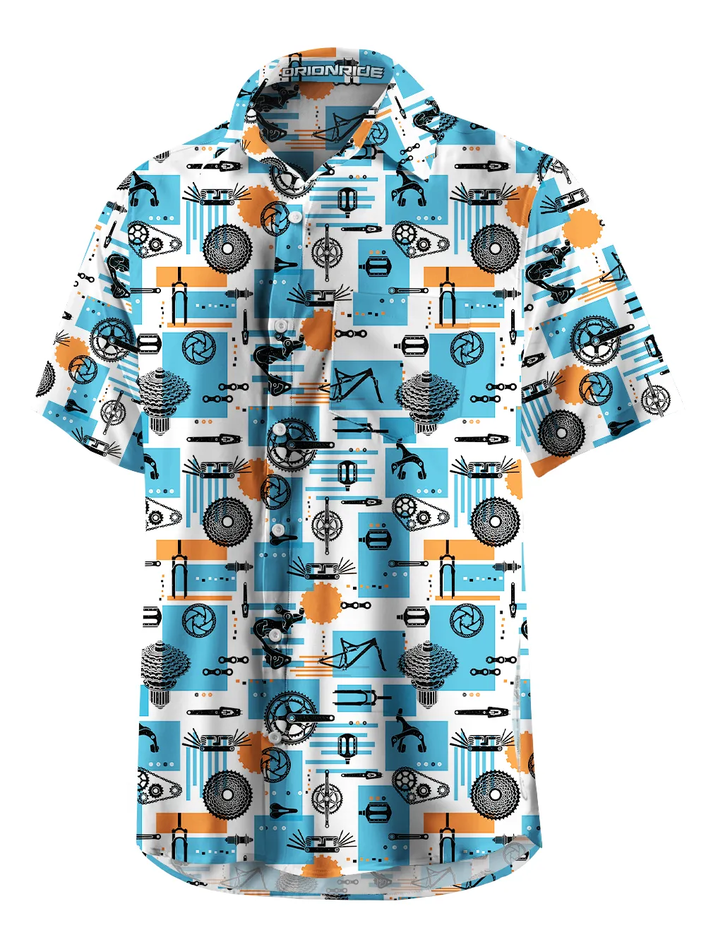 Orionride Key Components Zipper Pockets Ultra Lightweight Short Sleeves Gravel Shirt sold by Orionride product image thumbnail 3