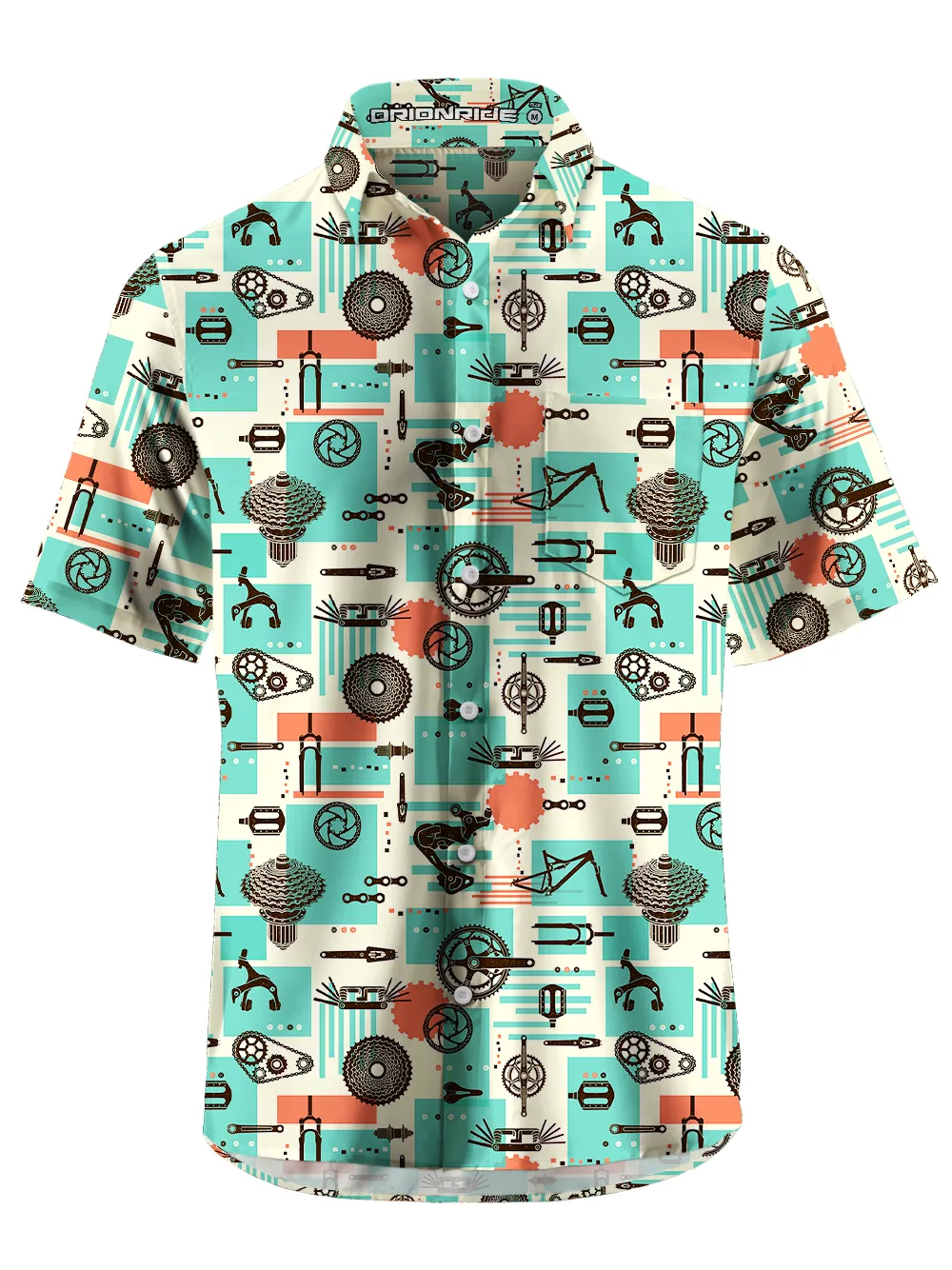 Orionride Key Components Zipper Pockets Ultra Lightweight Short Sleeves Gravel Shirt sold by Orionride product image thumbnail 2