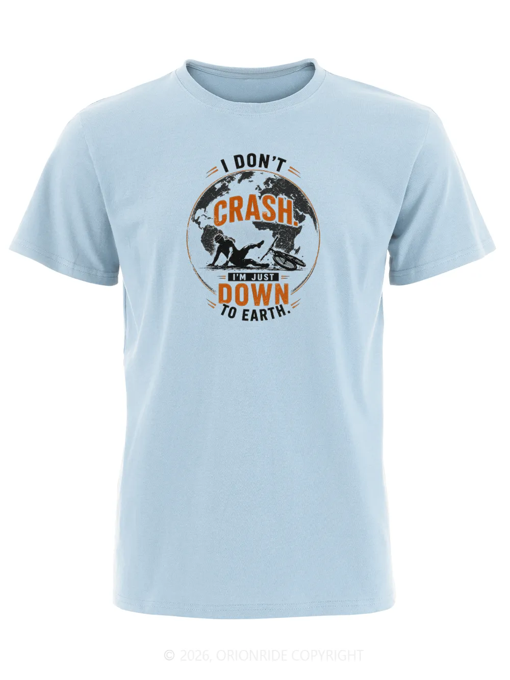 Orionride I'm Just Down To Earth Short Sleeves Bike T-Shirt sold by Orionride product image thumbnail 4