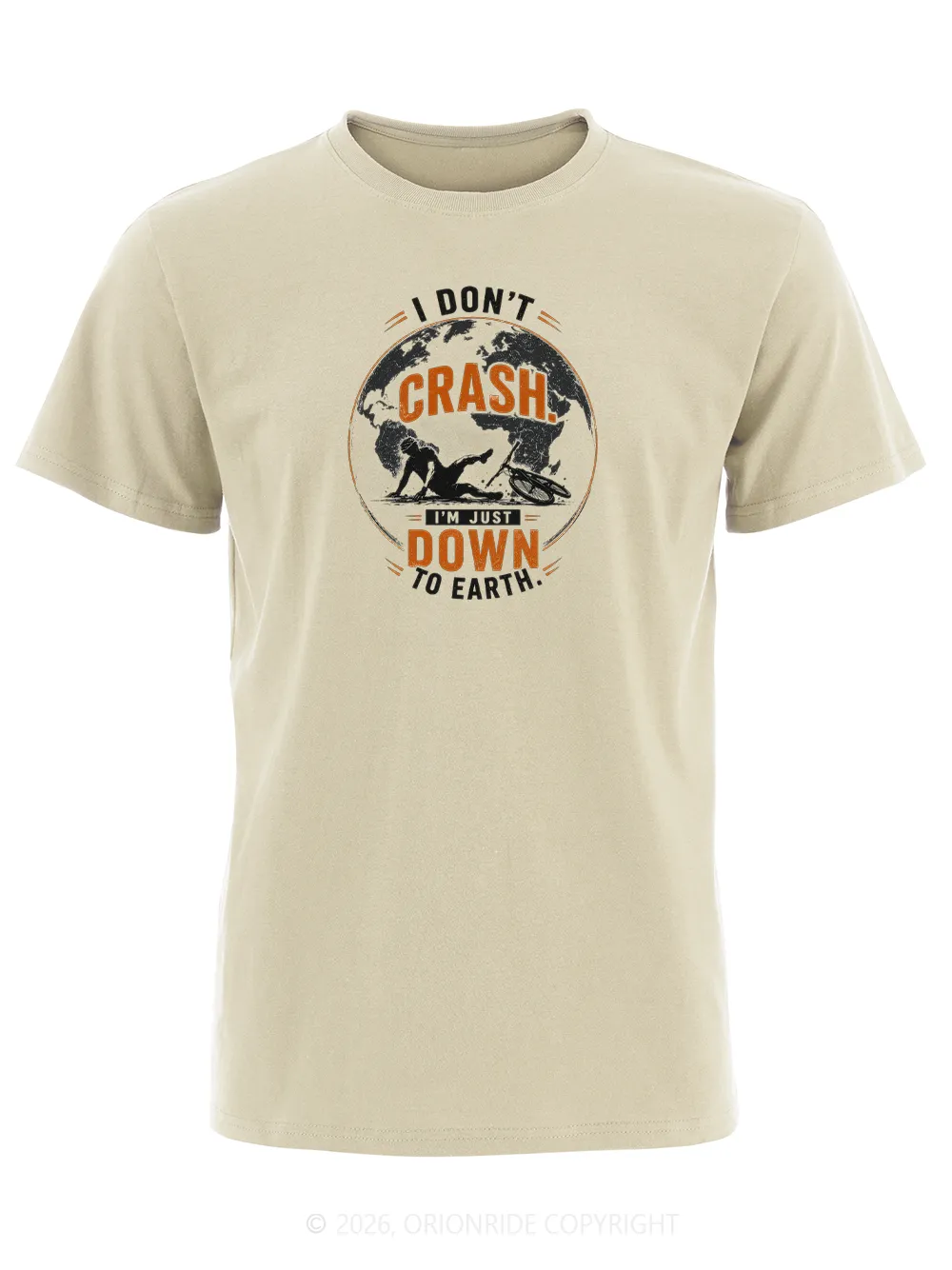 Orionride I'm Just Down To Earth Short Sleeves Bike T-Shirt sold by Orionride