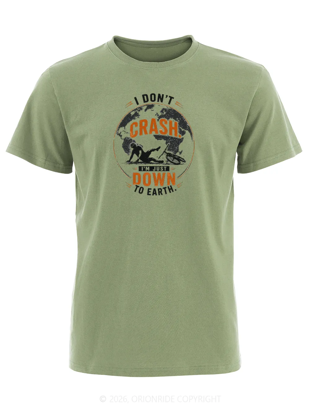 Orionride I'm Just Down To Earth Short Sleeves Bike T-Shirt sold by Orionride product image thumbnail 2