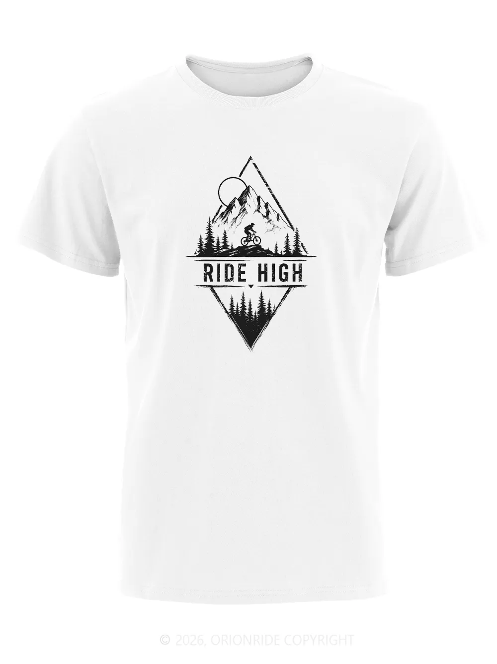 Orionride Ride High Short Sleeves Bike T-Shirt sold by Orionride product image thumbnail 3