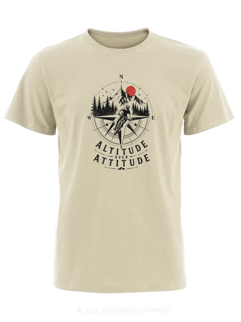 Orionride Mountain Landscape Short Sleeves Bike T-Shirt sold by Orionride