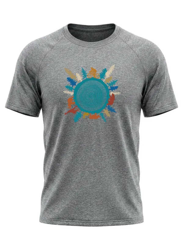 Orionride Forest Cycling Short Sleeves Quick-Dry Training T-Shirt made by Orionride