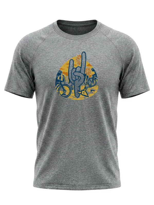 Orionride Desert Cycling Short Sleeves Quick-Dry Training T-Shirt made by Orionride