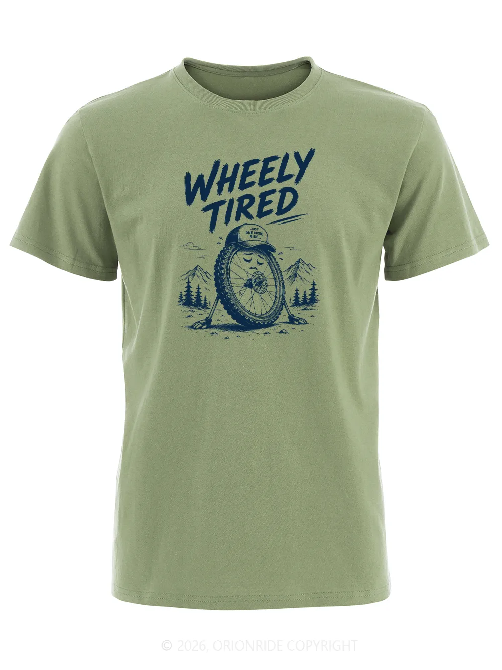 Orionride Wheely Tired Short Sleeves Bike T-Shirt sold by Orionride product image thumbnail 5