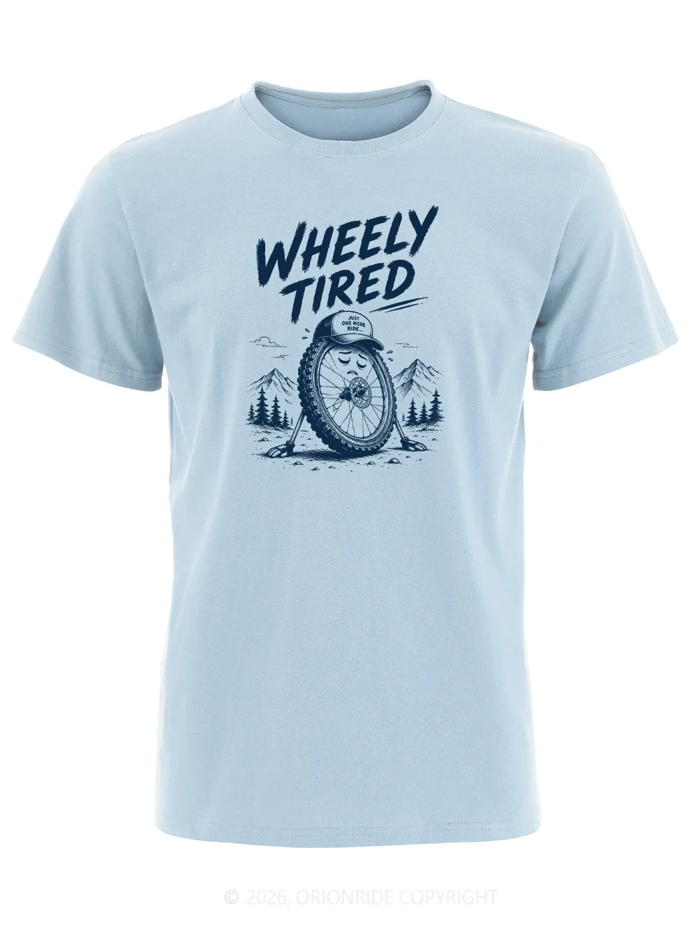 Orionride Wheely Tired Short Sleeves Bike T-Shirt sold by Orionride product image thumbnail 3