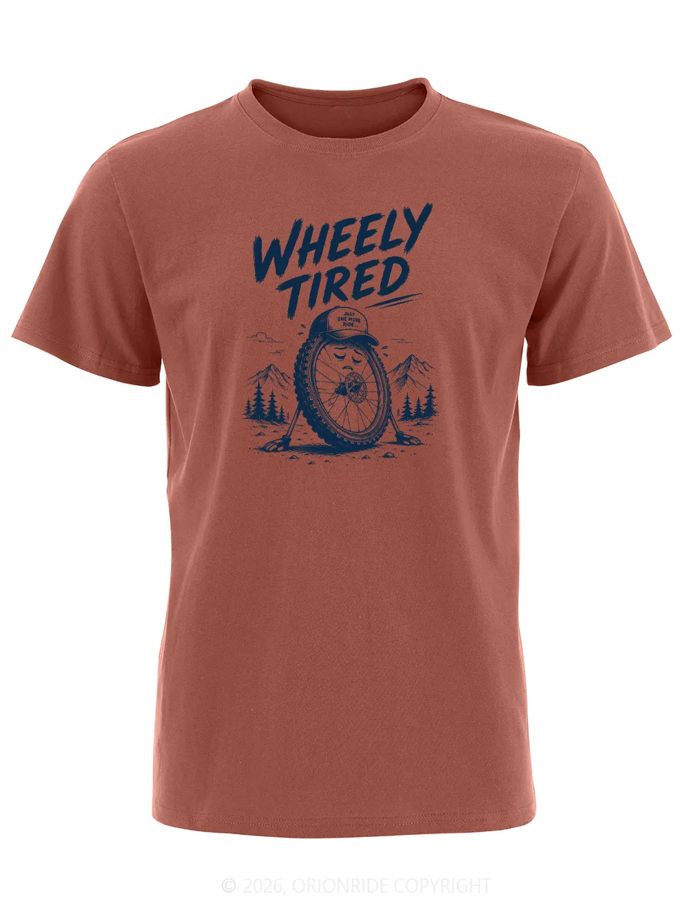 Orionride Wheely Tired Short Sleeves Bike T-Shirt sold by Orionride product image thumbnail 4