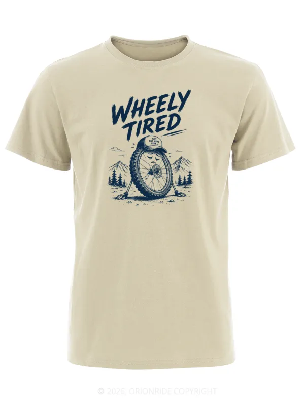 Orionride Wheely Tired Short Sleeves Bike T-Shirt made by Orionride